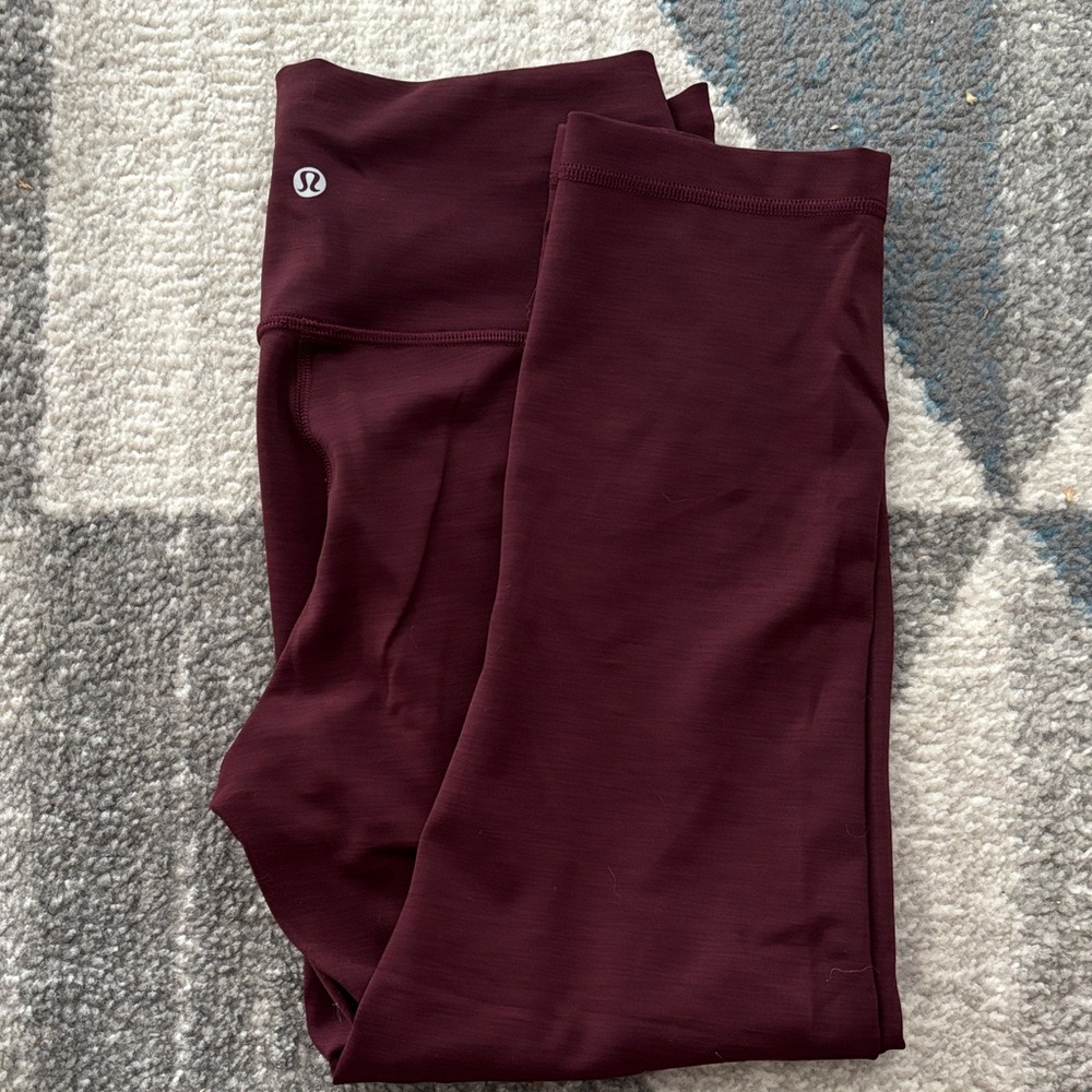 lululemon athletica Deep Maroon Leggings